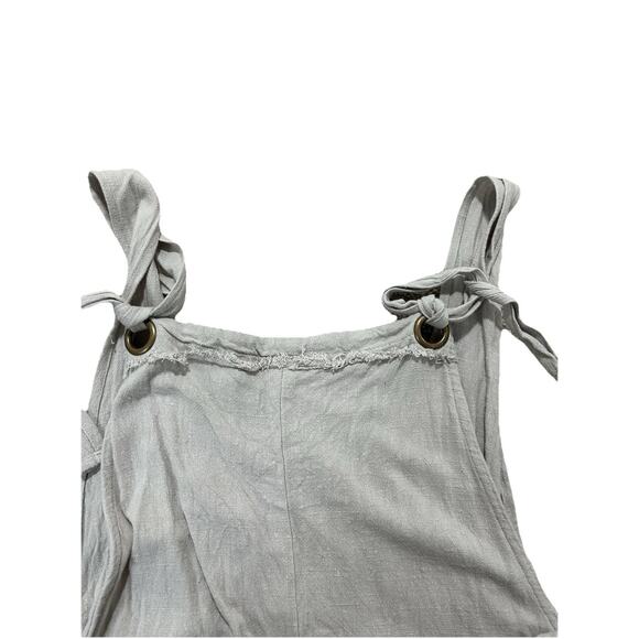 Natural Life Sz XL Carly Jumpsuit Boho Beachy Linen Tan - Picture 7 of 11